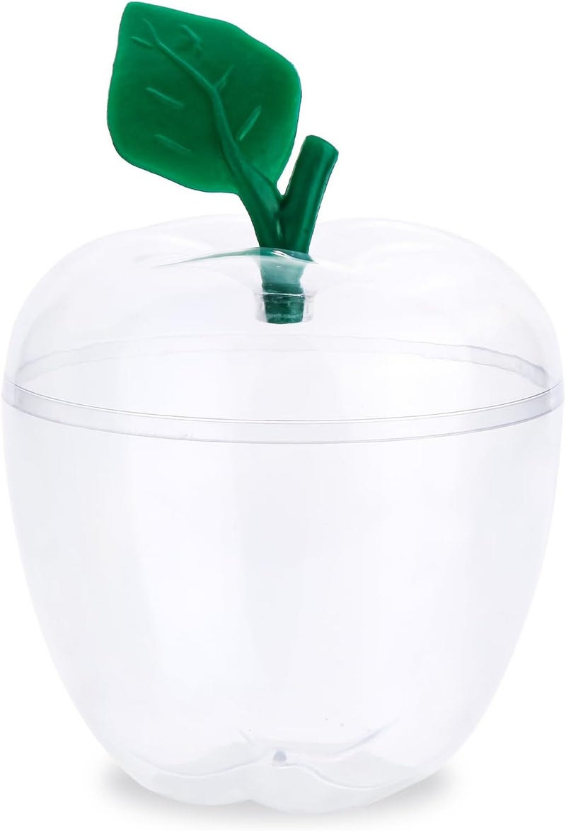 TABGACH Large Clear Apple Container Jar,Apple Shaped Candy Jar Back To School Teacher Appreciation Gift,Plastic Apple Decor Classroom Wedding Party,Teacher Gifts Christmas Gift for Teacher,Friend - Image 1
